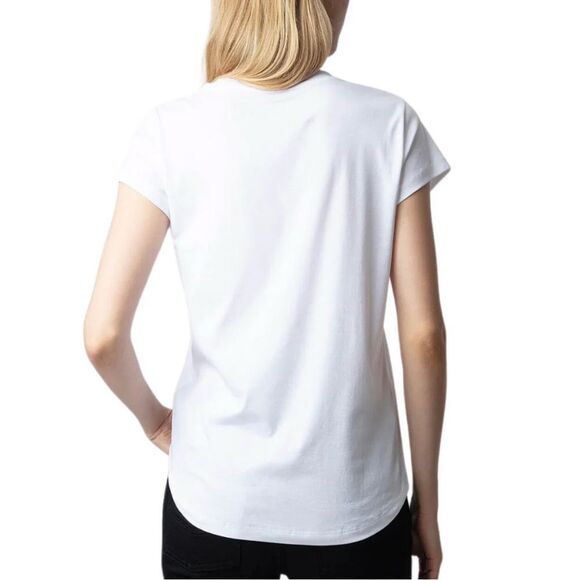 ZADIG & VOLTAIRE
NWT WOOP MON AMOUR T-SHIRT IN BLANC - Picture 3 of 3